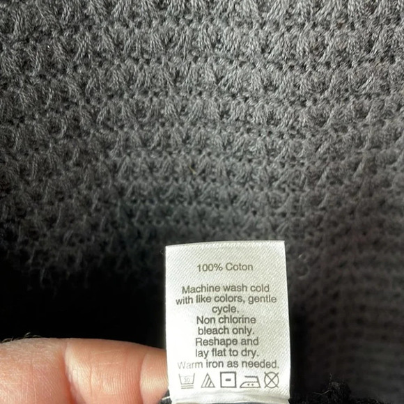 J. CREW Sweater Dress Black Vest Fringed Knit Sleeveless Size Small - Picture 8 of 10